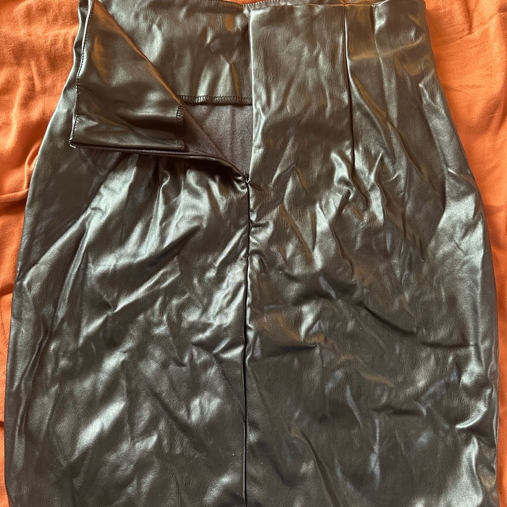 Black Leather Skirt